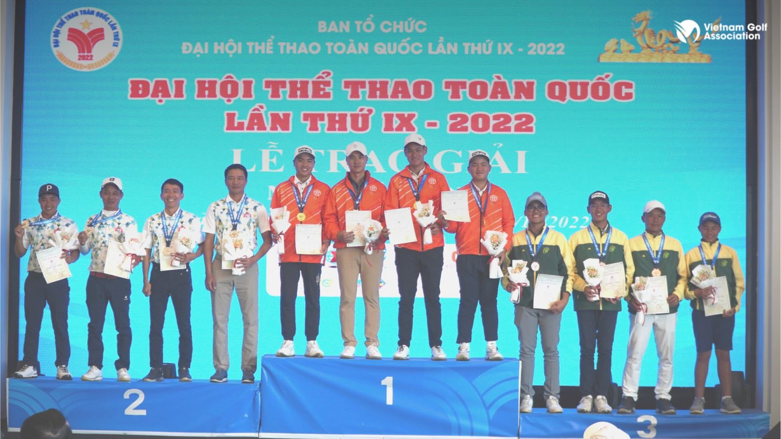 Đoàn Hà Nội giữ vững ngôi vương đồng nội Nam, Hải Phòng giành HCV đồng đội nữ môn Golf