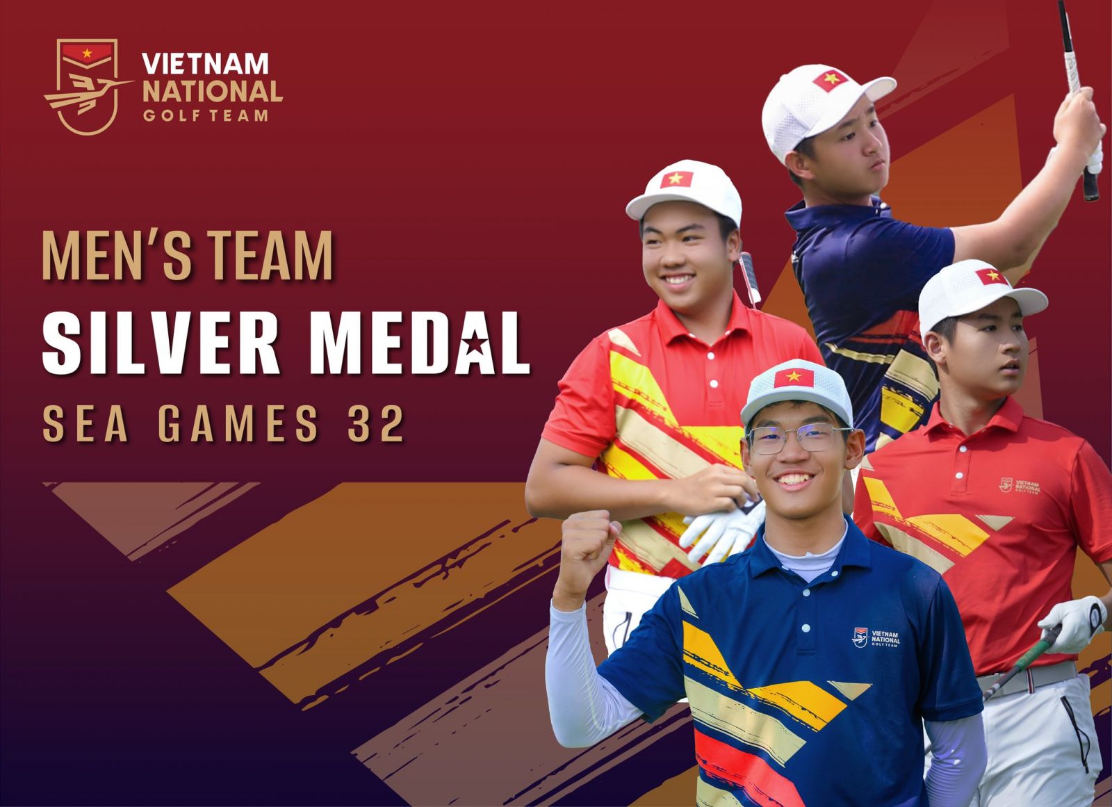 Đội tuyển golf Việt Nam giành huy chương bạc tại SEA Games 32