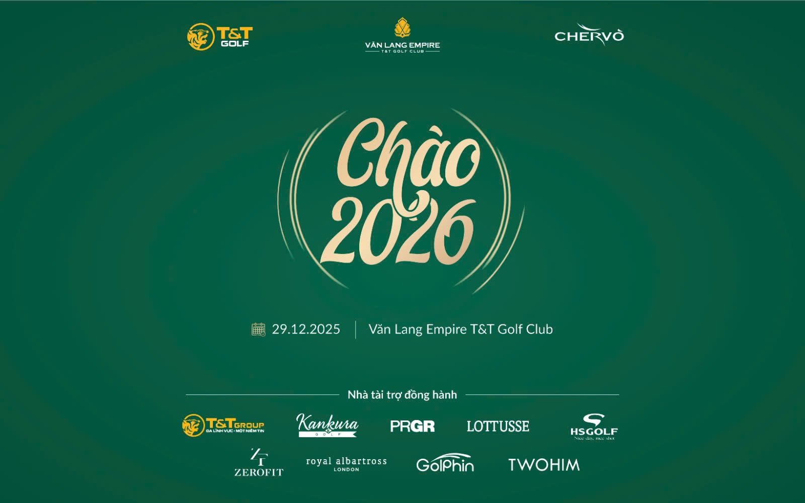 Giải golf “Chào 2026” – Dấu ấn kết nối giữa Chervo Vietnam và T&T Golf tại Văn Lang Empire