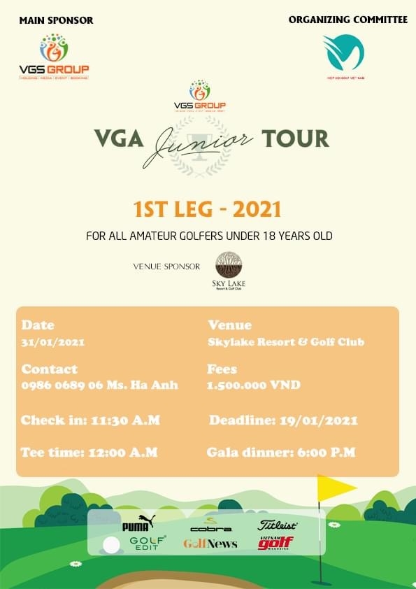 Khởi động hệ thống giải trẻ ’VGA Junior Tour 2021 - VGS Cup North Serie’