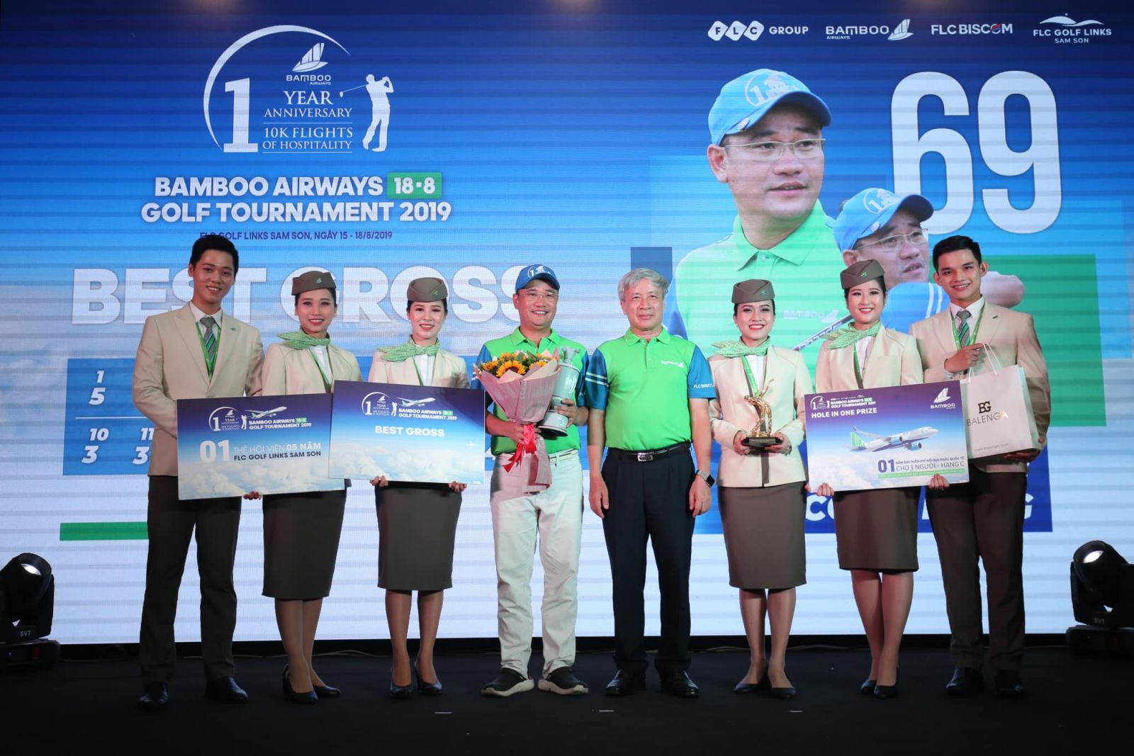 Golfer Lê Công Dũng vô địch giải Bamboo Airways 18/8 Golf Tournament