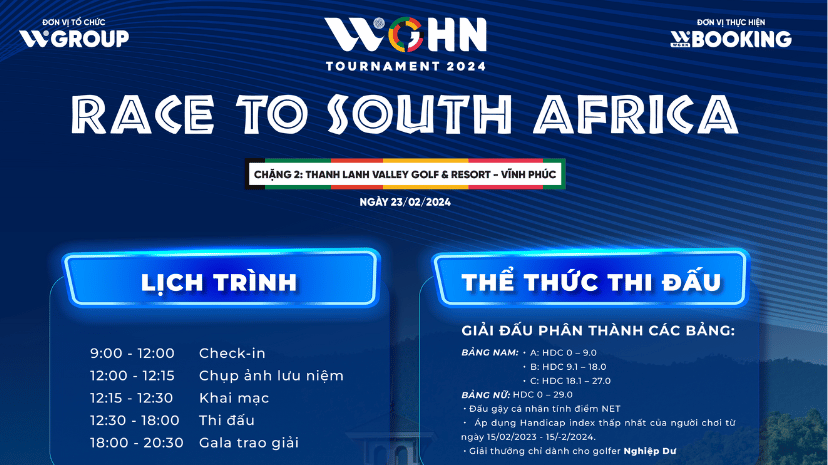 Tiếp Tục Hành Trình Chinh Phục Nam Phi Tại Chặng 2 của WGHN Tournament Race to South Africa 2024