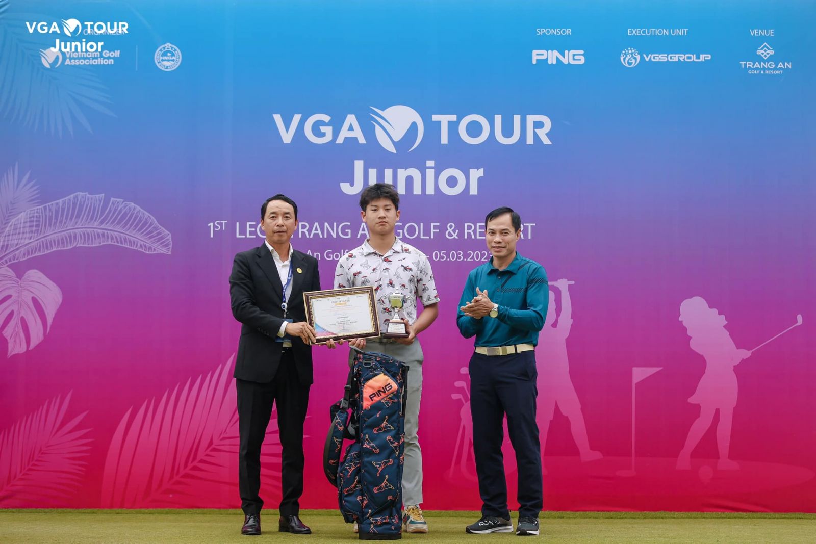 Đoàn Uy vô địch giải mở màn VGA Junior Tour 2023