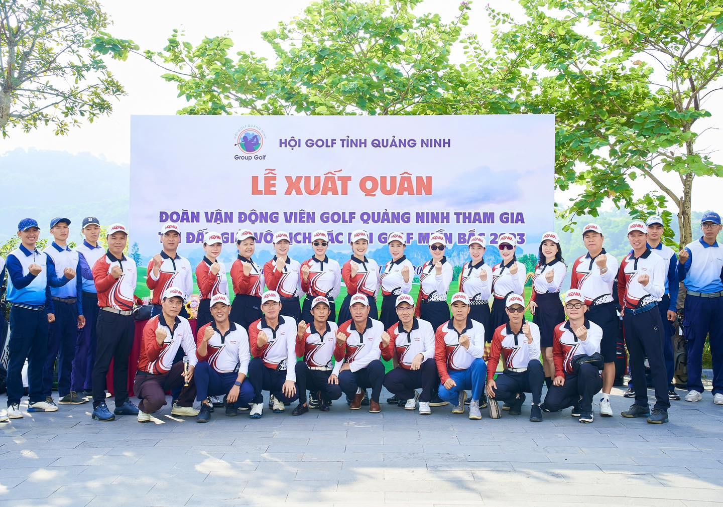 Hội Golf Quảng Ninh Mang Hai Nhà Vô Địch Hoàng Đình Tiến Và Leo Thị Oanh Tham Dự Giải Các CLB Golf Miền Bắc