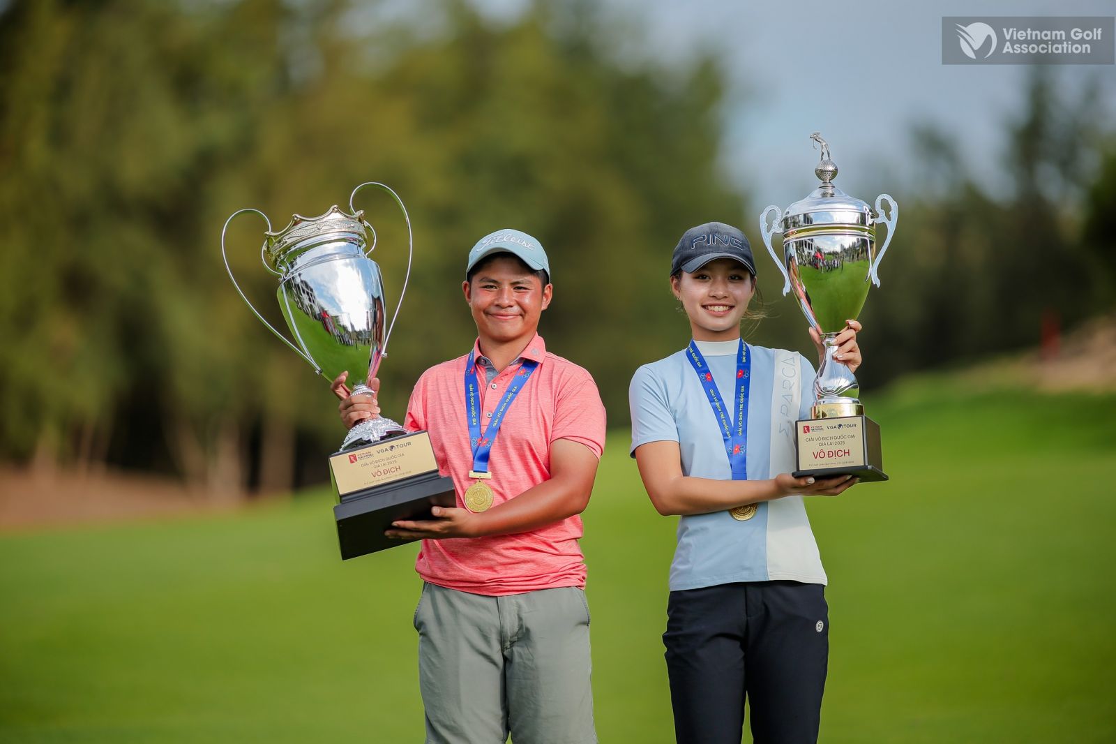 Nguyễn Tuấn Anh và Lê Chúc An đăng quang Giải golf vô địch quốc gia 2025