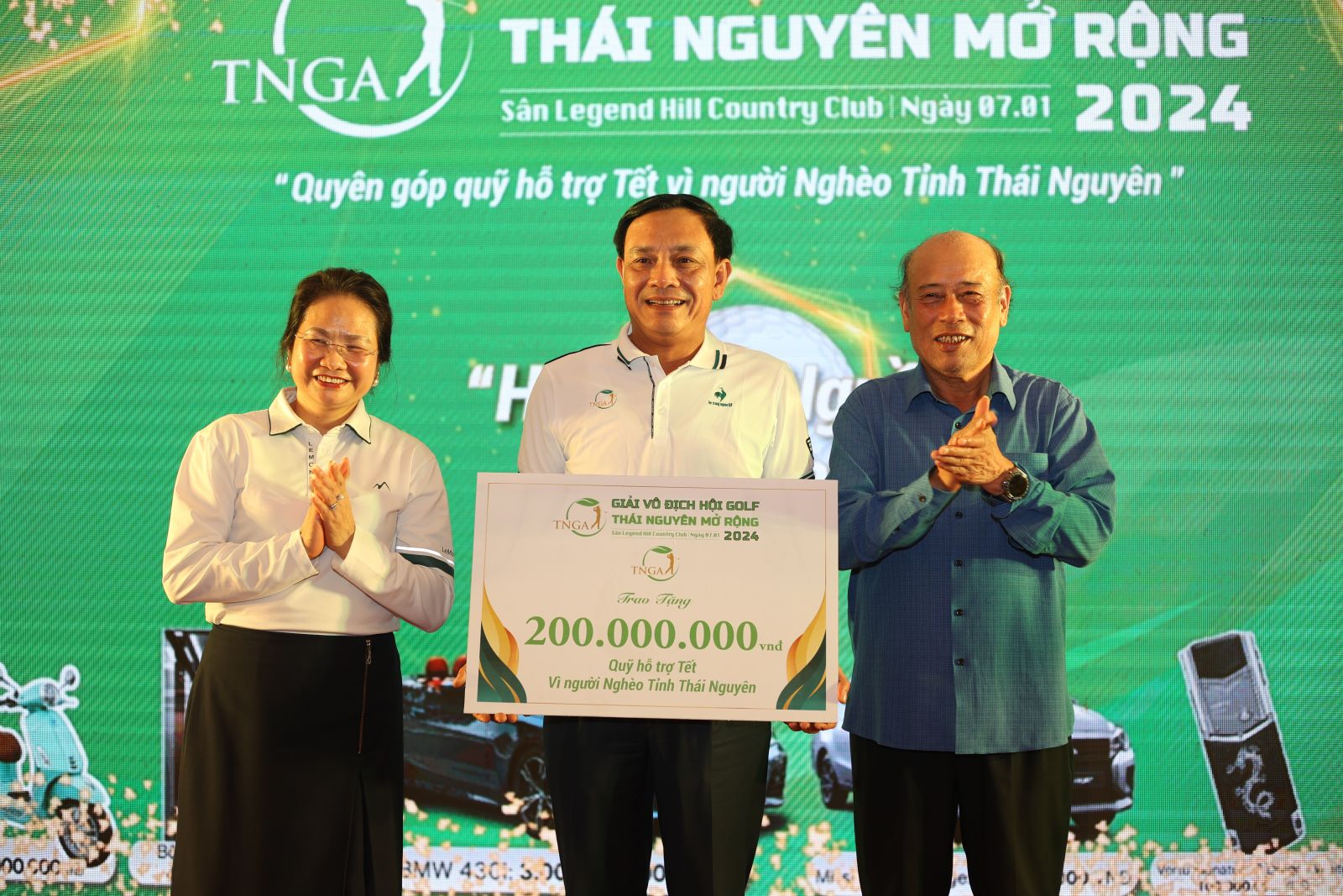 Giải Vô Địch Hội Golf Thái Nguyên Mở Rộng 2024 Quyên Góp Được 200 Triệu Hỗ Trợ Người Nghèo