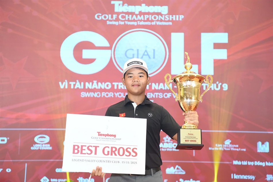 Nguyễn Trọng Hoàng lần đầu đăng quang Tiền Phong Golf Championship 2025 Nguyễn Trọng Hoàng lần đầu đăng quang Tiền Phong Golf Championship 2025