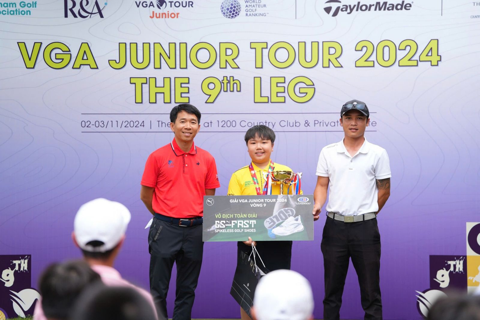 Chặng 9 VGA Junior Tour 2024 Kết Thúc Thành Công, Nguyễn Quốc Bảo Huy Đăng Quang