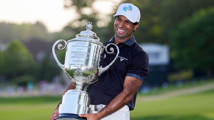 Aaron Rai đăng quang PGA Championship 2026 với màn nước rút khó tin tại Aronimink