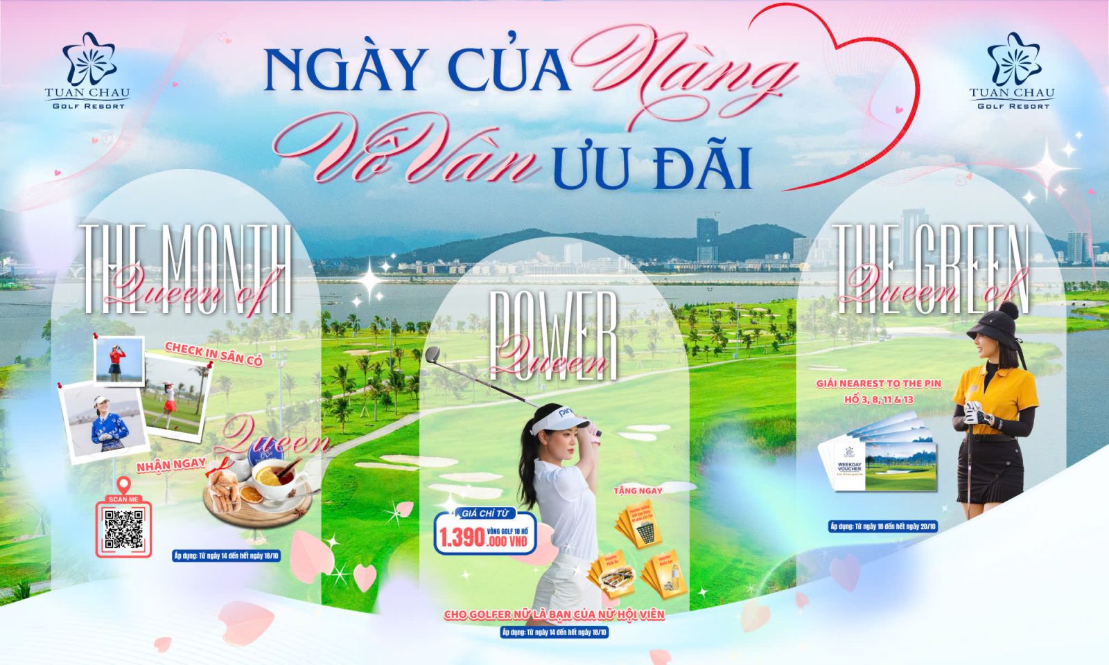 Sân Golf Tuần Châu Tôn Vinh Phái Đẹp Với Chuỗi Ưu Đãi Đặc Biệt Nhân Dịp 20/10