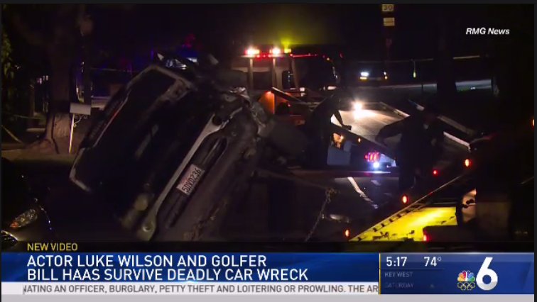 Bill Haas may mắn thoát khỏi vụ tai nạn xe hơi chết người gần Riviera