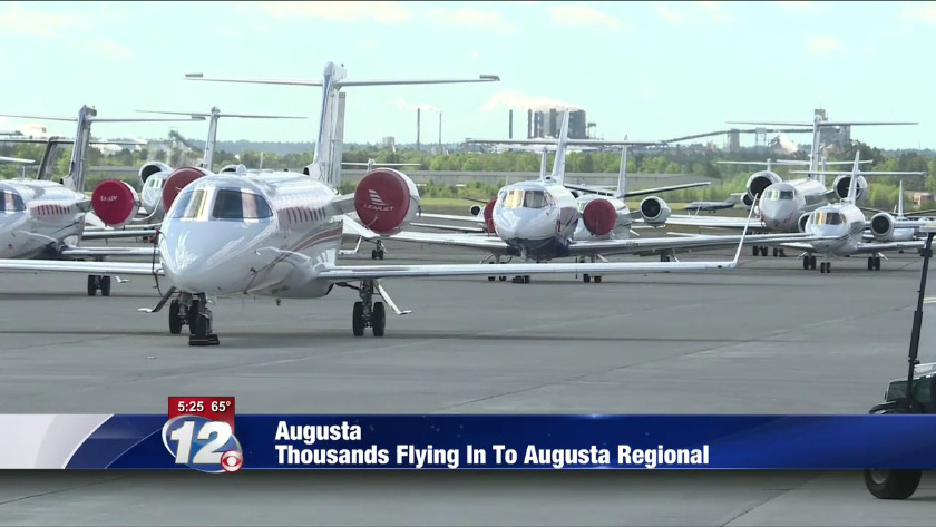 Hàng nghìn phi cơ riêng kéo đến gây tắc nghẽn Augusta dịp Masters